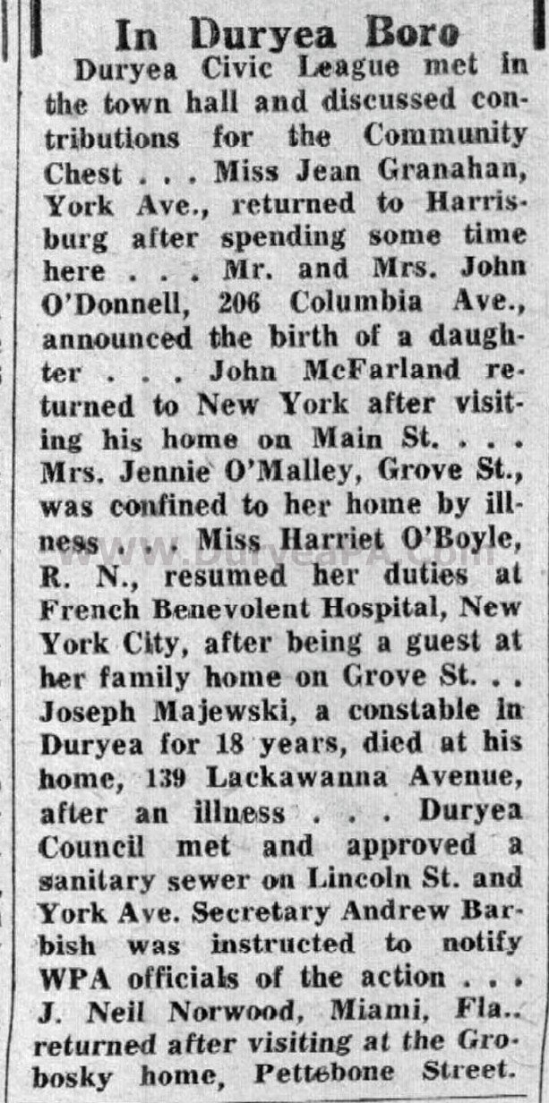 Duryea Pennsylvania Historical Homepage